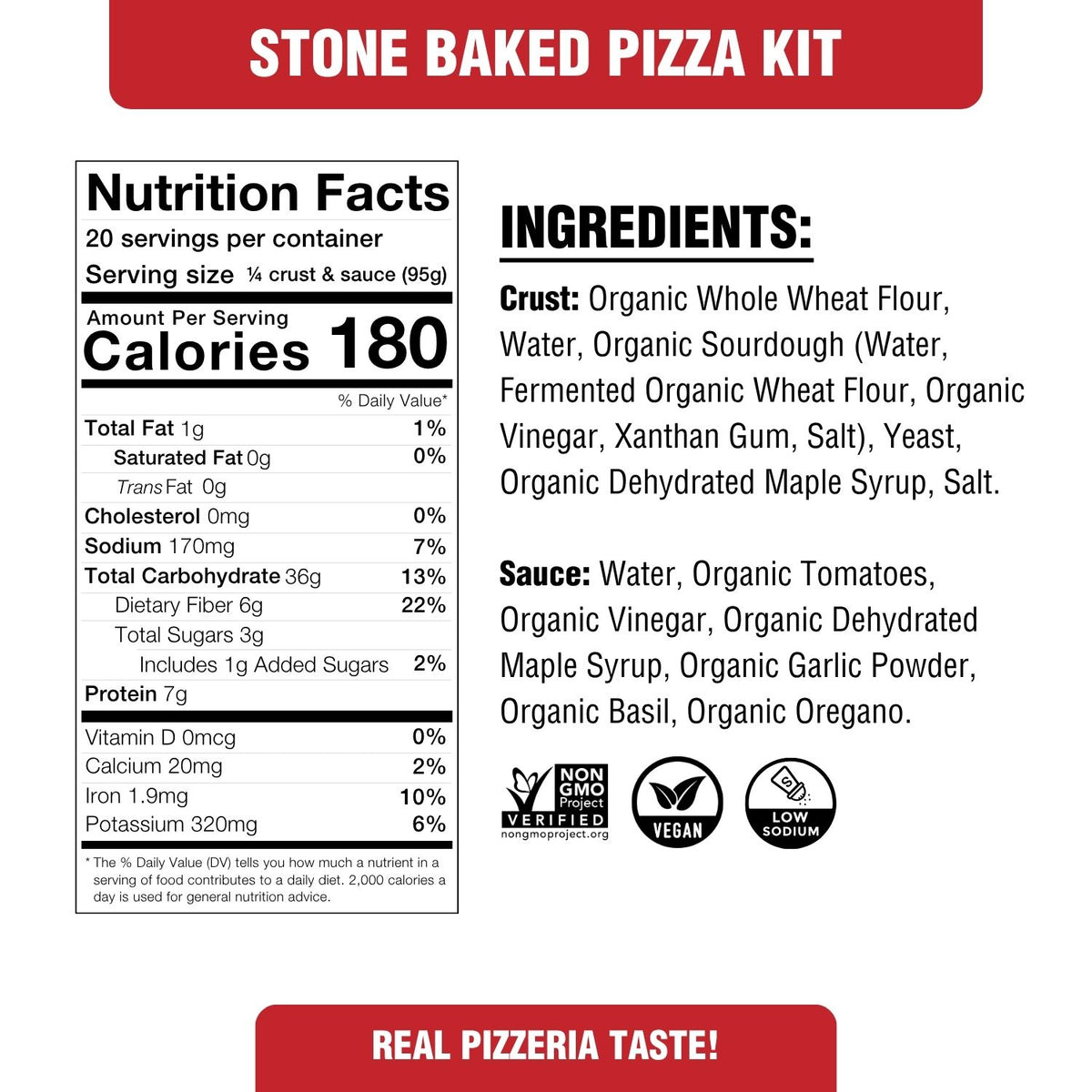 Stone Baked Pizza Kit (5 Pack) - Plant Strong