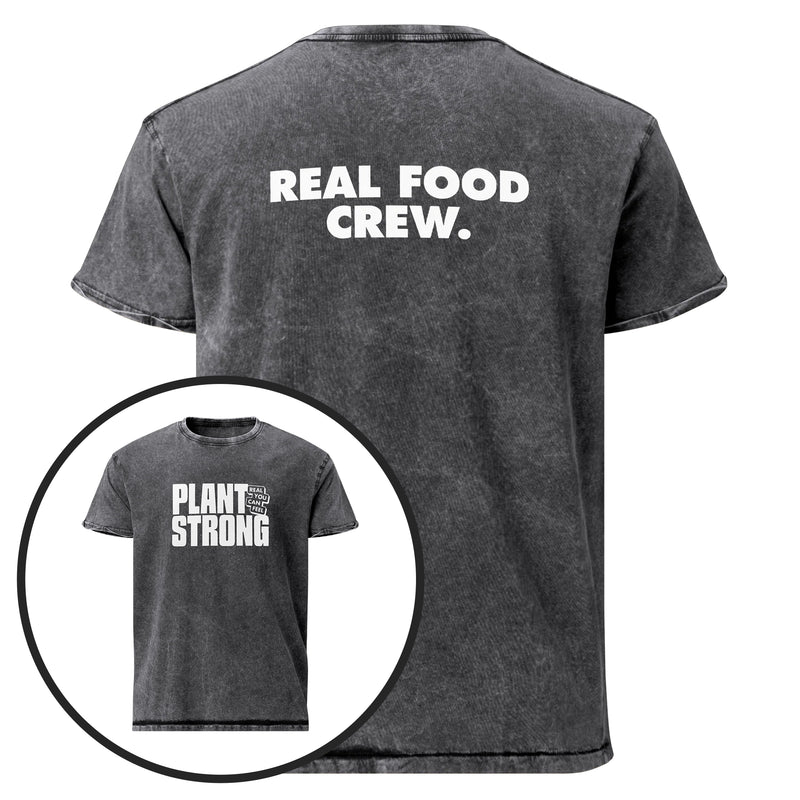 Plant Strong Vintage Wash Tee – Real Food Crew
