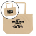 Plant Strong Organic Cotton Tote – My Standards Don't Fit