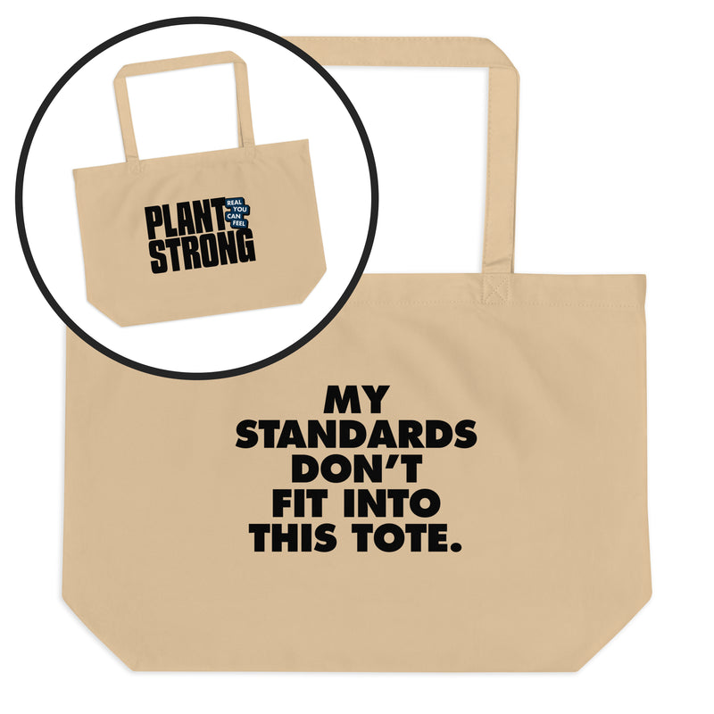 Plant Strong Organic Cotton Tote – My Standards Don't Fit