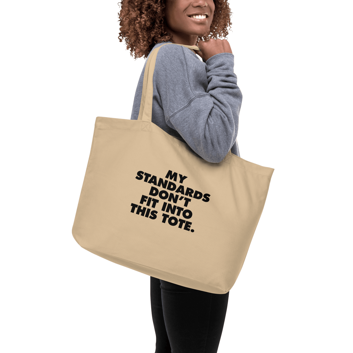 Plant Strong Organic Cotton Tote – My Standards Don't Fit - Plant Strong