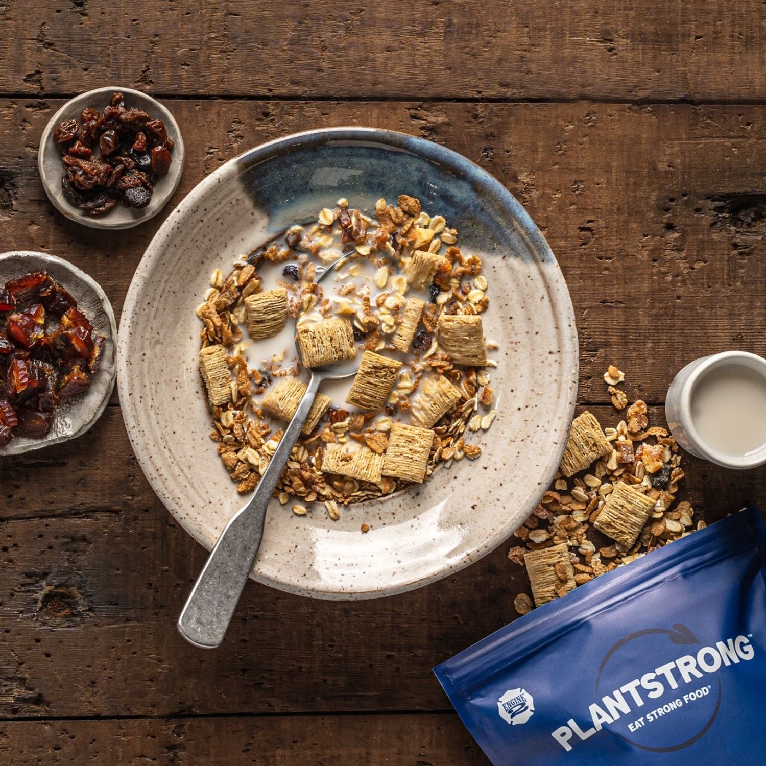 Cereal with Dates and Raisins Rip's Big Bowl Cereal PLANTSTRONG Foods